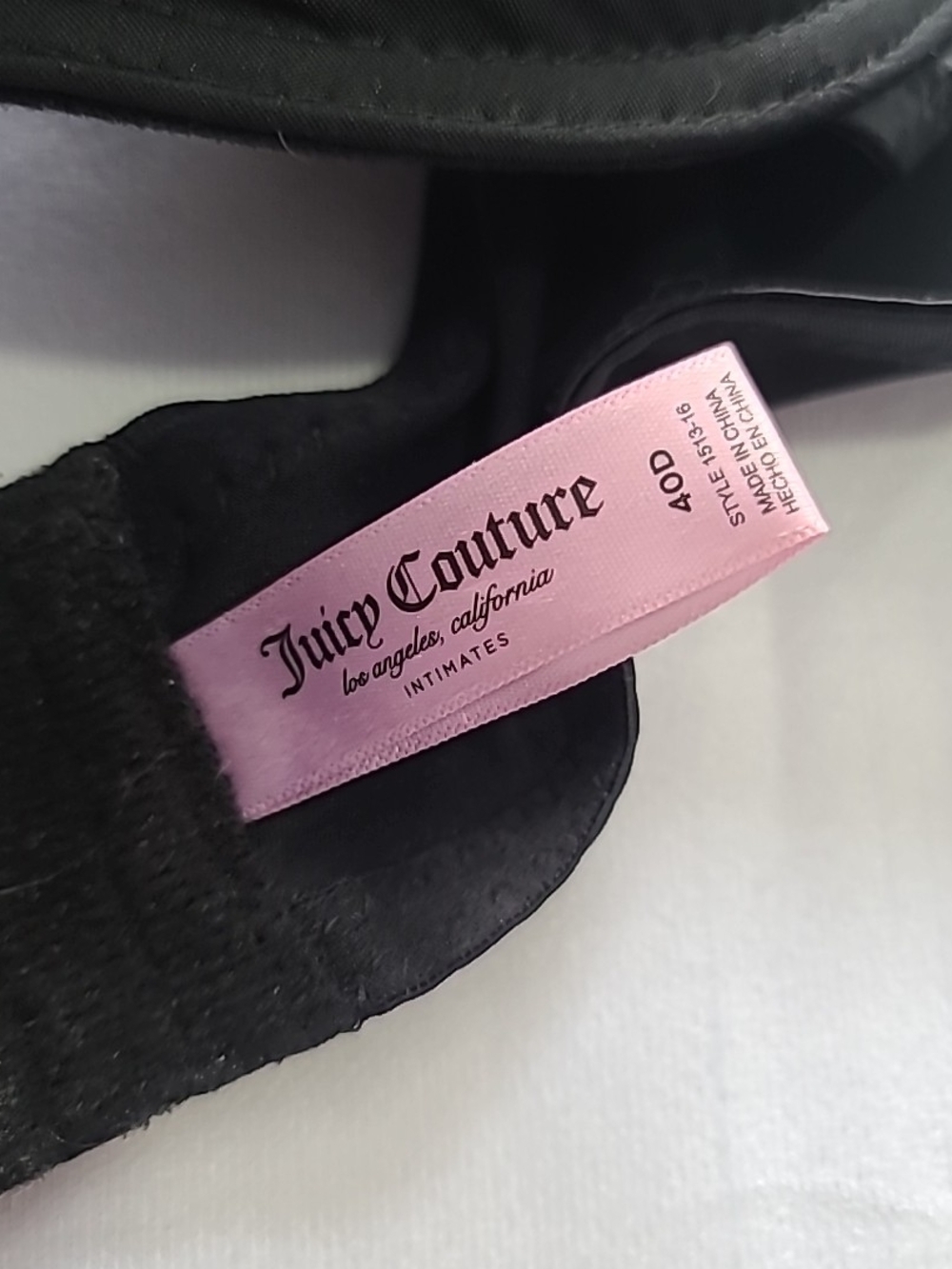 Juicy Couture Bras 2 Pack 40D Underwire Pink Black - Picture 5 of 11